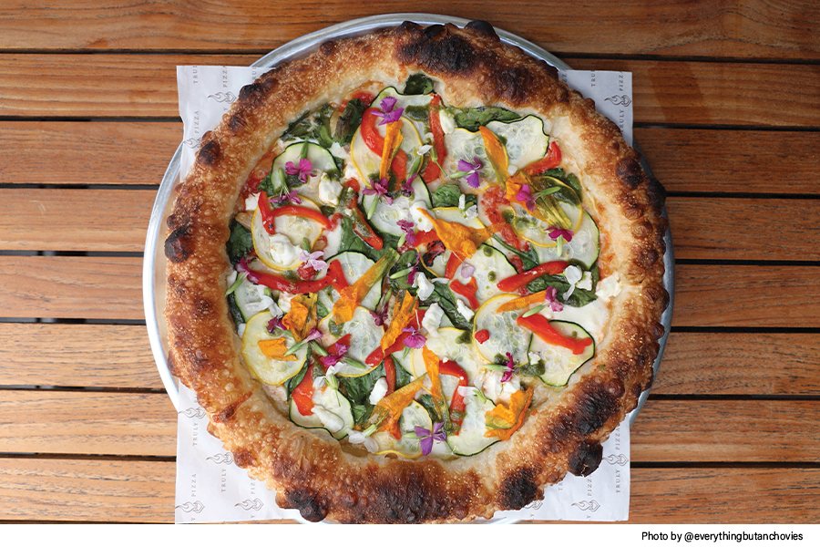 summer time pizza, summer vegetable pizza, On Deck, Chris Decker