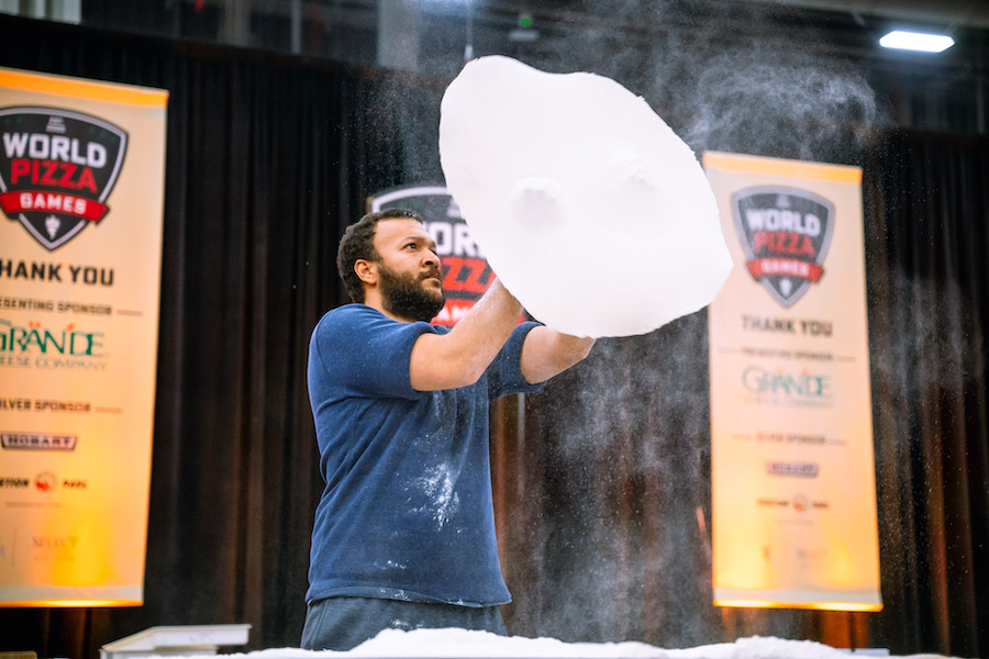World Pizza Games Largest Dough Stretch, Pizza Expo 2024