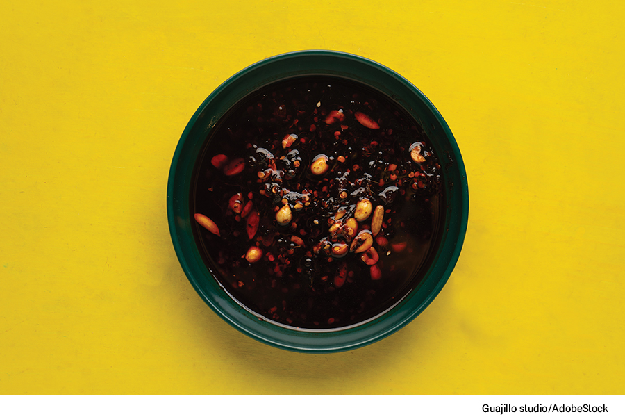 Hot Oil, Pizza Topping -- hot chili oil pizza, how to make hot oil, hot oil recipe