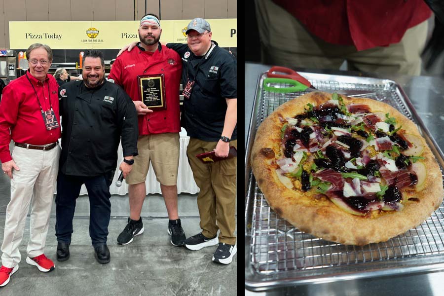 Leo Dicesaris of Cerrone’s Brick Oven Pizzeria Wins Non-Traditional Pizza Division at 2025 Internation Pizza Challenge.