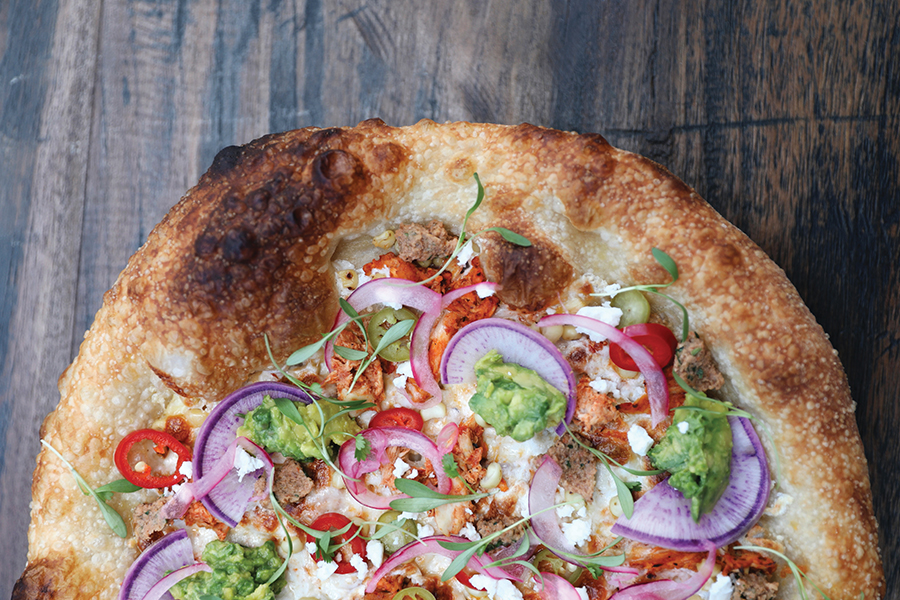 Cal-Mex Pizza, on deck, chris decker, pizza recipe, golden lantern pizza