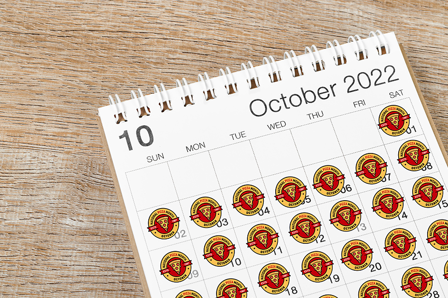 31 days of pizza, national pizza month