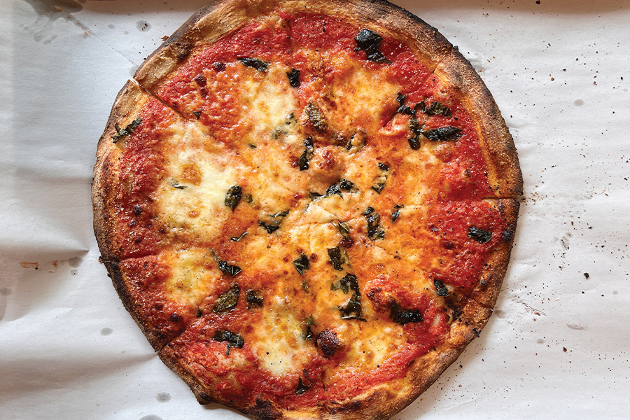 Modern apizza, margherita pizza, new haven, connecticut, New Haven style pizza, apizza, 2023 Pizzeria of the Year