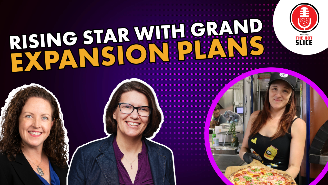 Melina Piroso Felix, owner-operator of The Pizza Bandit in Denver on The Hot Slice Podcast with Pizza Today