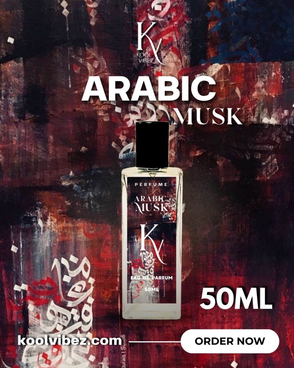 🕌 ARABIC MUSK | KOOL VIBEZ | 50ML EAU DE PARFUM